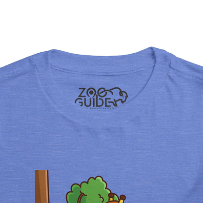 Giraffe Snackin' Kawaii Style Toddler Tee Shirt by Zoo Guide™