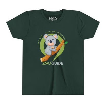 Koala on Branch in Zoo Guide™ Waypoint Icon Youth Tee Shirt by Zoo Guide™