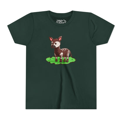 Okapi Kawaii Style Youth Tee Shirt by Zoo Guide™