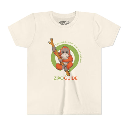 Orangutan in Tree in Zoo Guide™ Waypoint Icon Youth Tee Shirt by Zoo Guide™