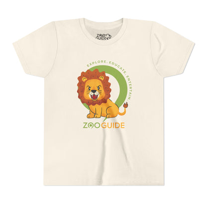 Lion Roaring in Zoo Guide™ Waypoint Icon Youth Tee Shirt by Zoo Guide™