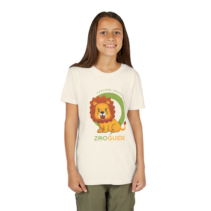 Lion Roaring in Zoo Guide™ Waypoint Icon Youth Tee Shirt by Zoo Guide™