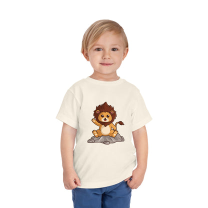 African Lion Kawaii Style Toddler Tee Shirt by Zoo Guide™