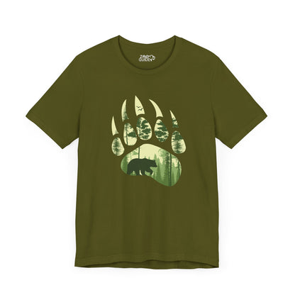 Bear Print Adult Unisex Tee Shirt by Zoo Guide™