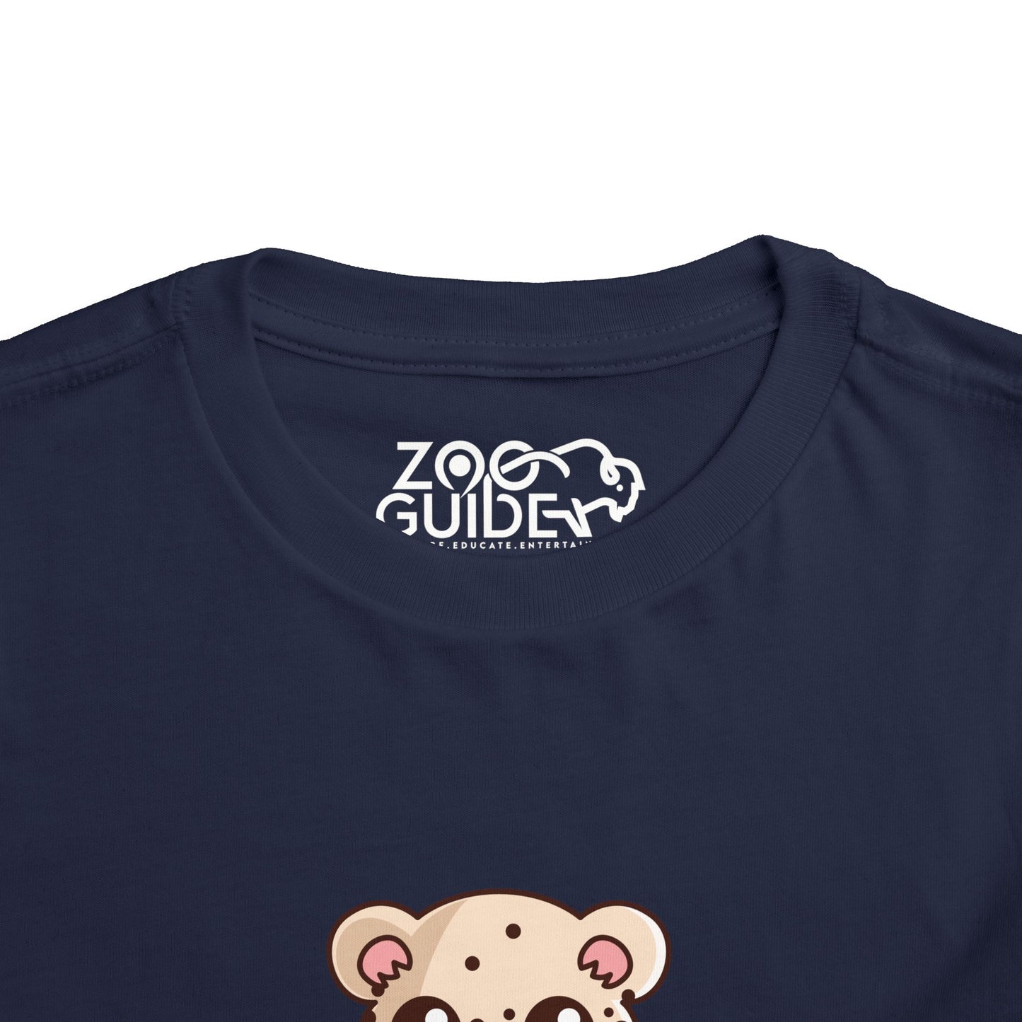 Snow Leopard Kawaii Style Toddler Tee Shirt by Zoo Guide™