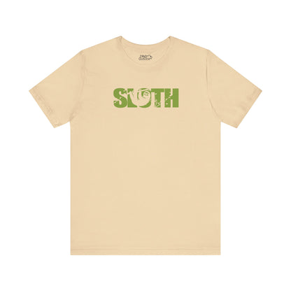 SLOTH Color Adult Unisex Tee Shirt by Zoo Guide™