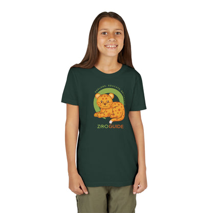 African Leopard in Zoo Guide™ Waypoint Icon Youth Tee Shirt by Zoo Guide™