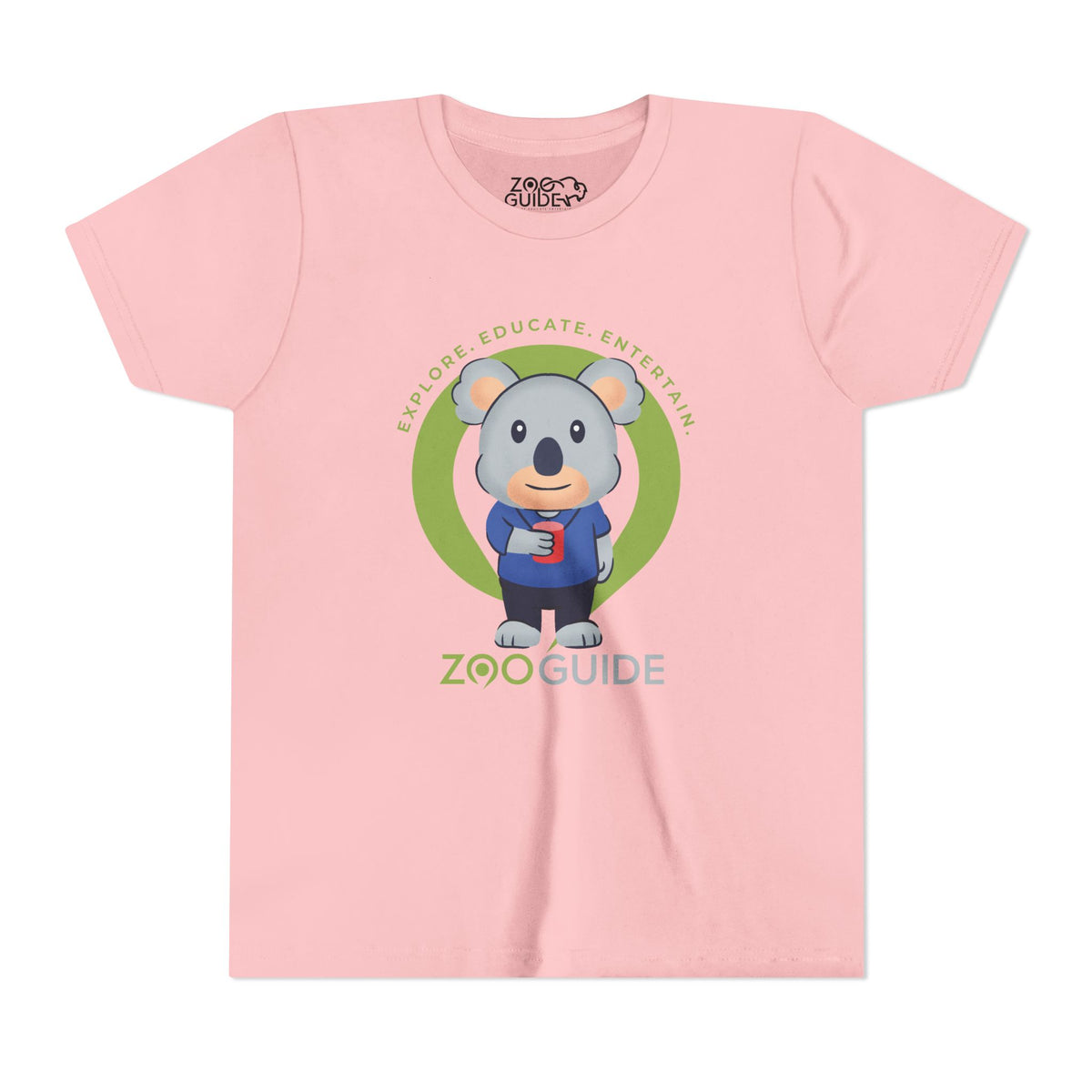 Koala with Cup in Zoo Guide™ Waypoint Icon Youth Tee Shirt by Zoo Guide™