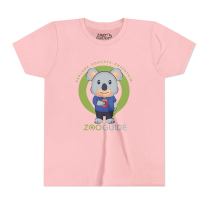 Koala with Cup in Zoo Guide™ Waypoint Icon Youth Tee Shirt by Zoo Guide™