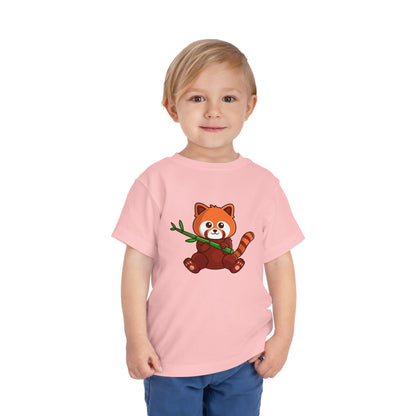 Red Panda Kawaii Style Toddler Tee Shirt by Zoo Guide™