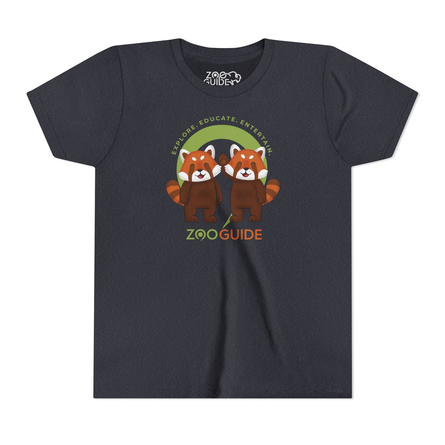 Red Panda Pals in Zoo Guide™ Waypoint Icon Youth Tee Shirt by Zoo Guide™