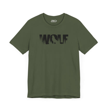 WOLF Adult Unisex Tee Shirt by Zoo Guide™