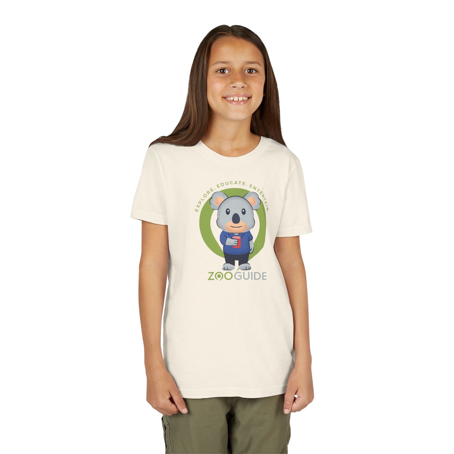 Koala with Cup in Zoo Guide™ Waypoint Icon Youth Tee Shirt by Zoo Guide™