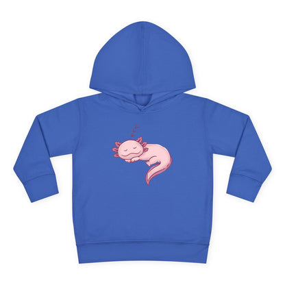 Axolotl Sleeping Toddler Pullover Fleece Hoodie by Zoo Guide™