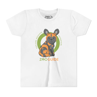 African Painted Dog in Zoo Guide™ Waypoint Icon Youth Tee Shirt by Zoo Guide™