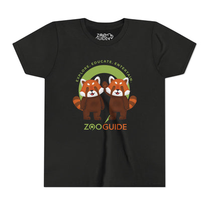 Red Panda Pals in Zoo Guide™ Waypoint Icon Youth Tee Shirt by Zoo Guide™