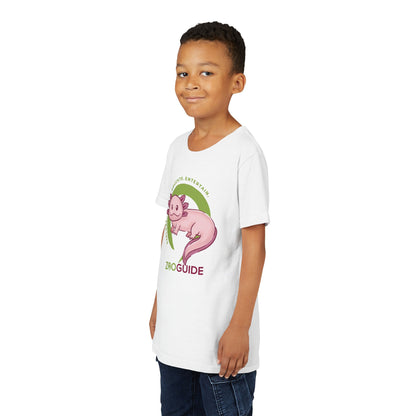 Axolotl in Zoo Guide™ Waypoint Icon Youth Tee Shirt by Zoo Guide™