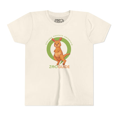 Red Kangaroo in Zoo Guide™ Waypoint Icon Youth Tee Shirt by Zoo Guide™