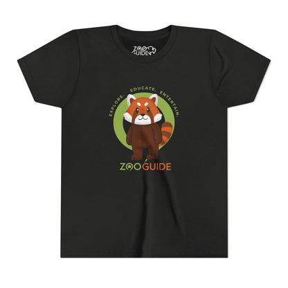 Red Panda Standing in Zoo Guide™ Waypoint Icon Youth Tee Shirt by Zoo Guide™