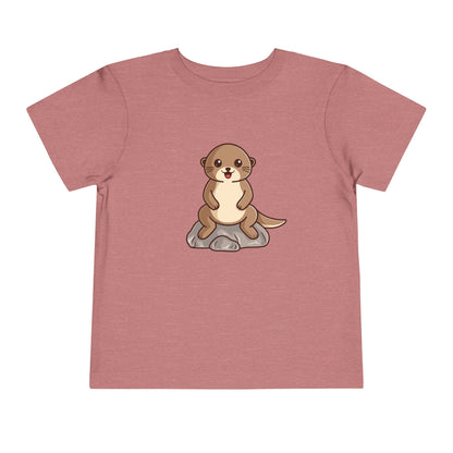 Otter Kawaii Style Toddler Tee Shirt by Zoo Guide™