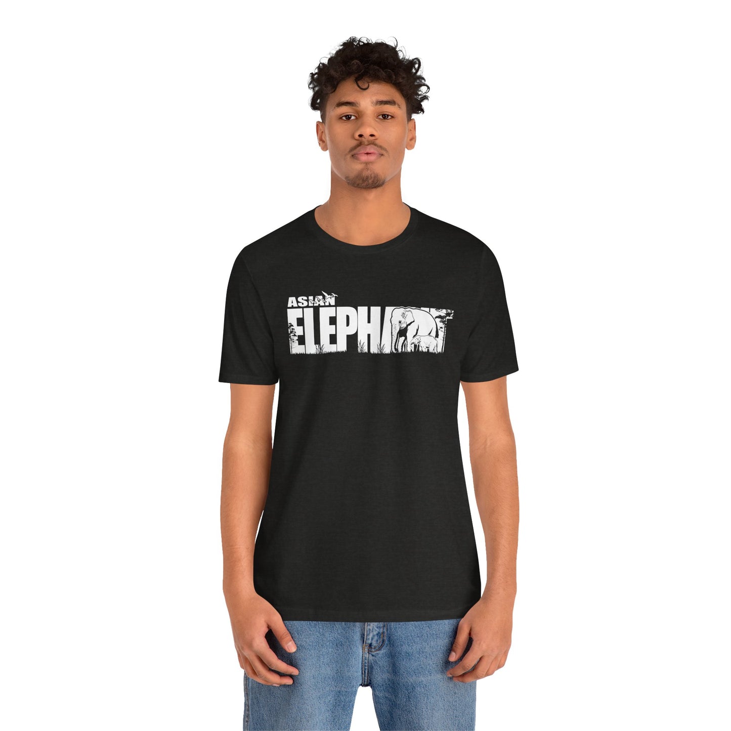 ASIAN ELEPHANT Adult Unisex Tee Shirt by Zoo Guide™
