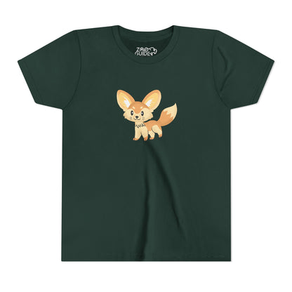 Fennec Fox Prancing Youth Tee Shirt by Zoo Guide™