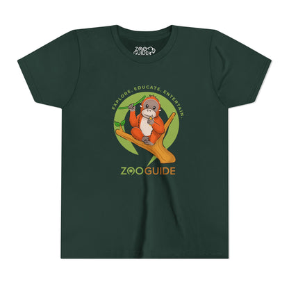 Orangutan in Zoo Guide™ Waypoint Icon Youth Tee Shirt by Zoo Guide™