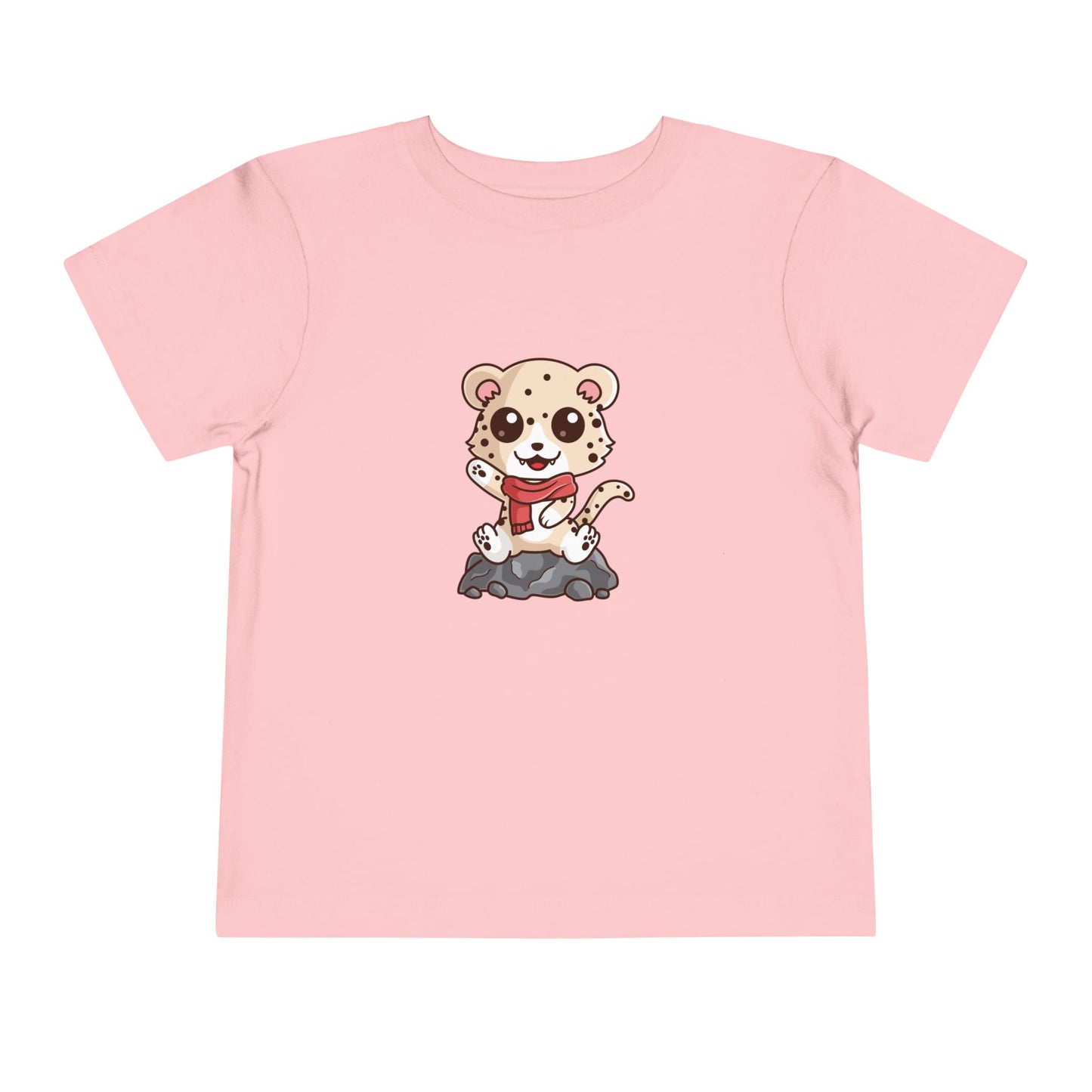 Snow Leopard Kawaii Style Toddler Tee Shirt by Zoo Guide™