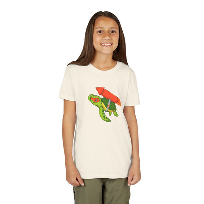 Sea Turtle on Rocket Youth Tee Shirt by Zoo Guide™