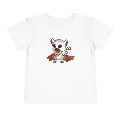 Ring Tailed Lemur Snakin' Kawaii Style Toddler Tee Shirt by Zoo Guide™