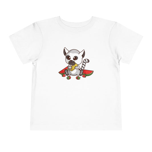 Ring Tailed Lemur Snakin' Kawaii Style Toddler Tee Shirt by Zoo Guide™