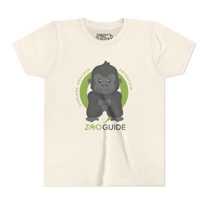 Gorilla in Zoo Guide™ Waypoint Icon Youth Tee Shirt by Zoo Guide™