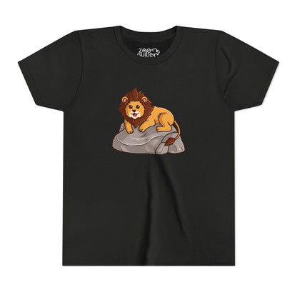 African Lion Kawaii Style Youth Tee Shirt by Zoo Guide™