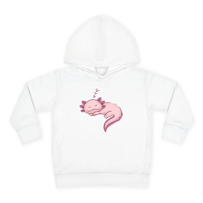 Axolotl Sleeping Toddler Pullover Fleece Hoodie by Zoo Guide™