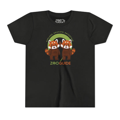 Red Panda Pals in Zoo Guide™ Waypoint Icon Youth Tee Shirt by Zoo Guide™