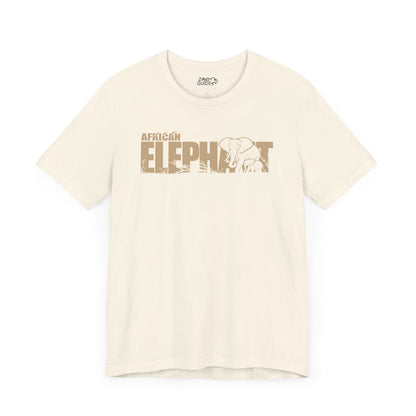 AFRICAN ELEPHANT Adult Unisex Tee Shirt by Zoo Guide™