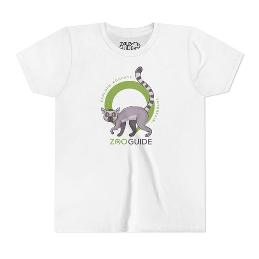 Ring-tailed Lemur in Zoo Guide™ Waypoint Icon Youth Tee Shirt by Zoo Guide™