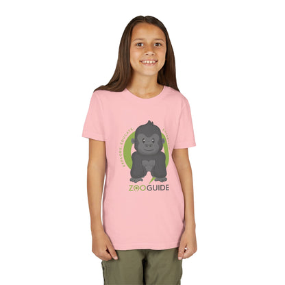 Gorilla in Zoo Guide™ Waypoint Icon Youth Tee Shirt by Zoo Guide™