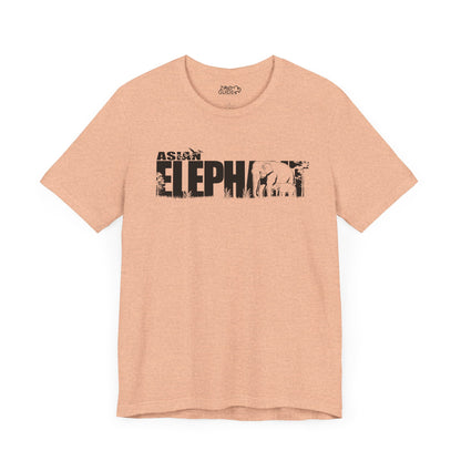 ASIAN ELEPHANT Adult Unisex Tee Shirt by Zoo Guide™