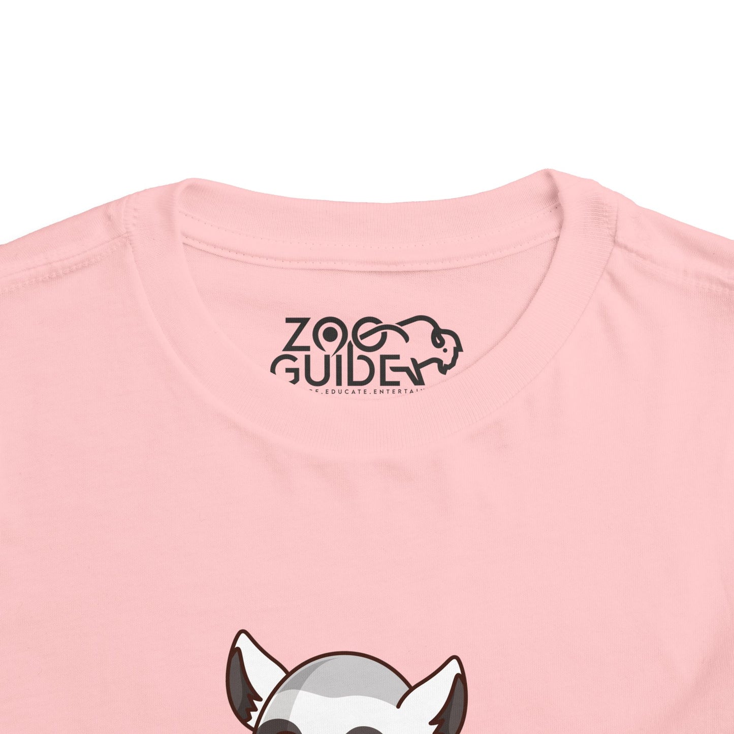 Ring Tailed Lemur Snakin' Kawaii Style Toddler Tee Shirt by Zoo Guide™