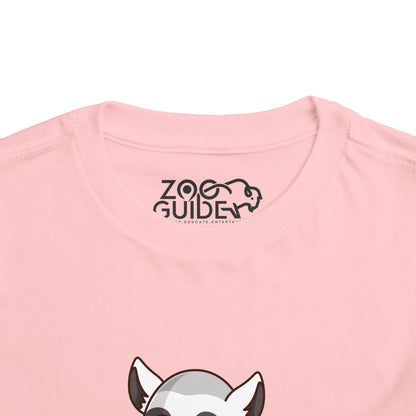 Ring Tailed Lemur Snakin' Kawaii Style Toddler Tee Shirt by Zoo Guide™