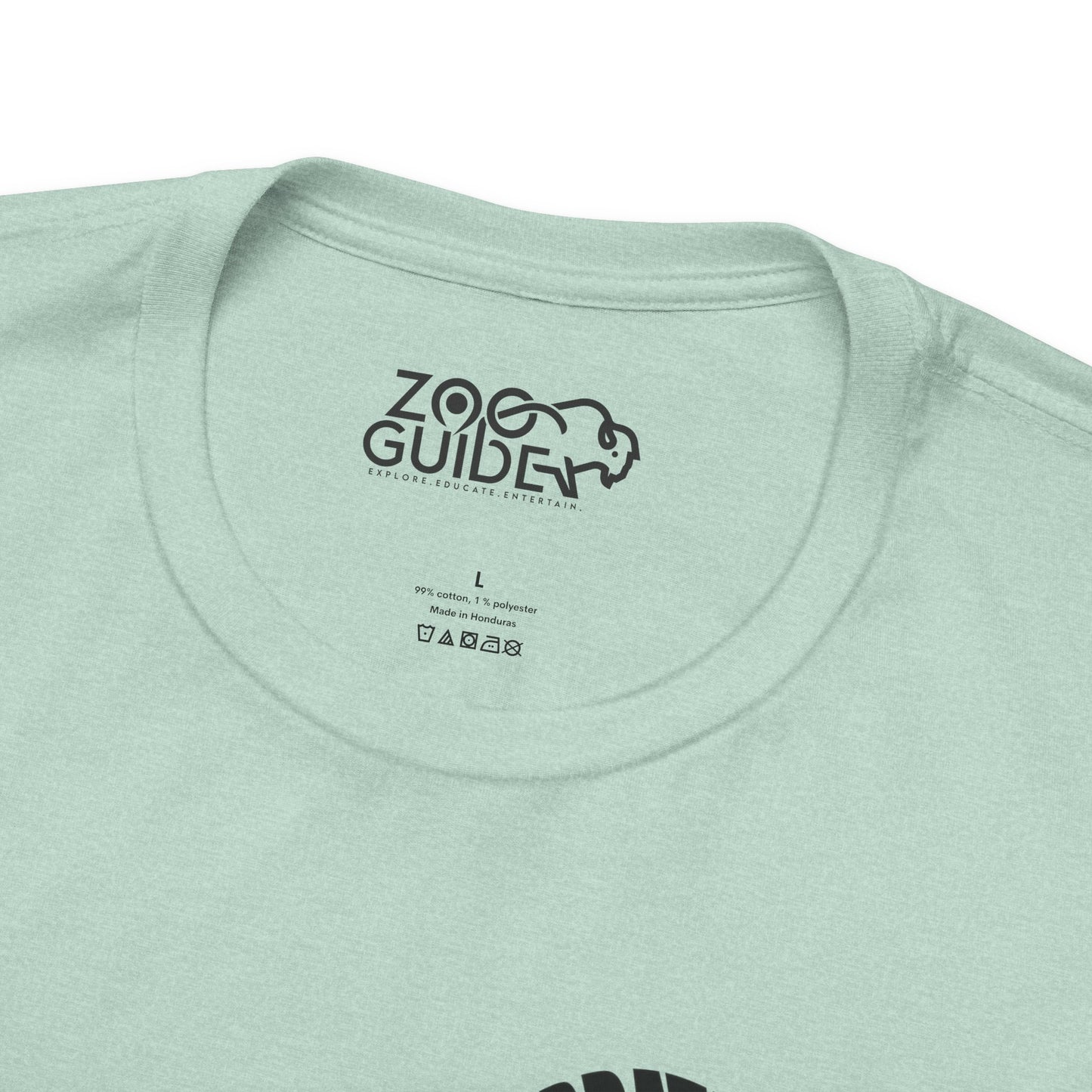 Bison Word Art Adult Unisex Short Sleeve Tee