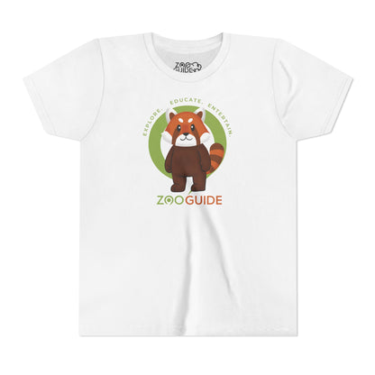 Red Panda Standing in Zoo Guide™ Waypoint Icon Youth Tee Shirt by Zoo Guide™