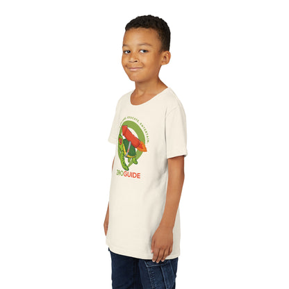 Sea Turtle on Rocket in Zoo Guide™ Waypoint Icon Youth Tee Shirt by Zoo Guide™