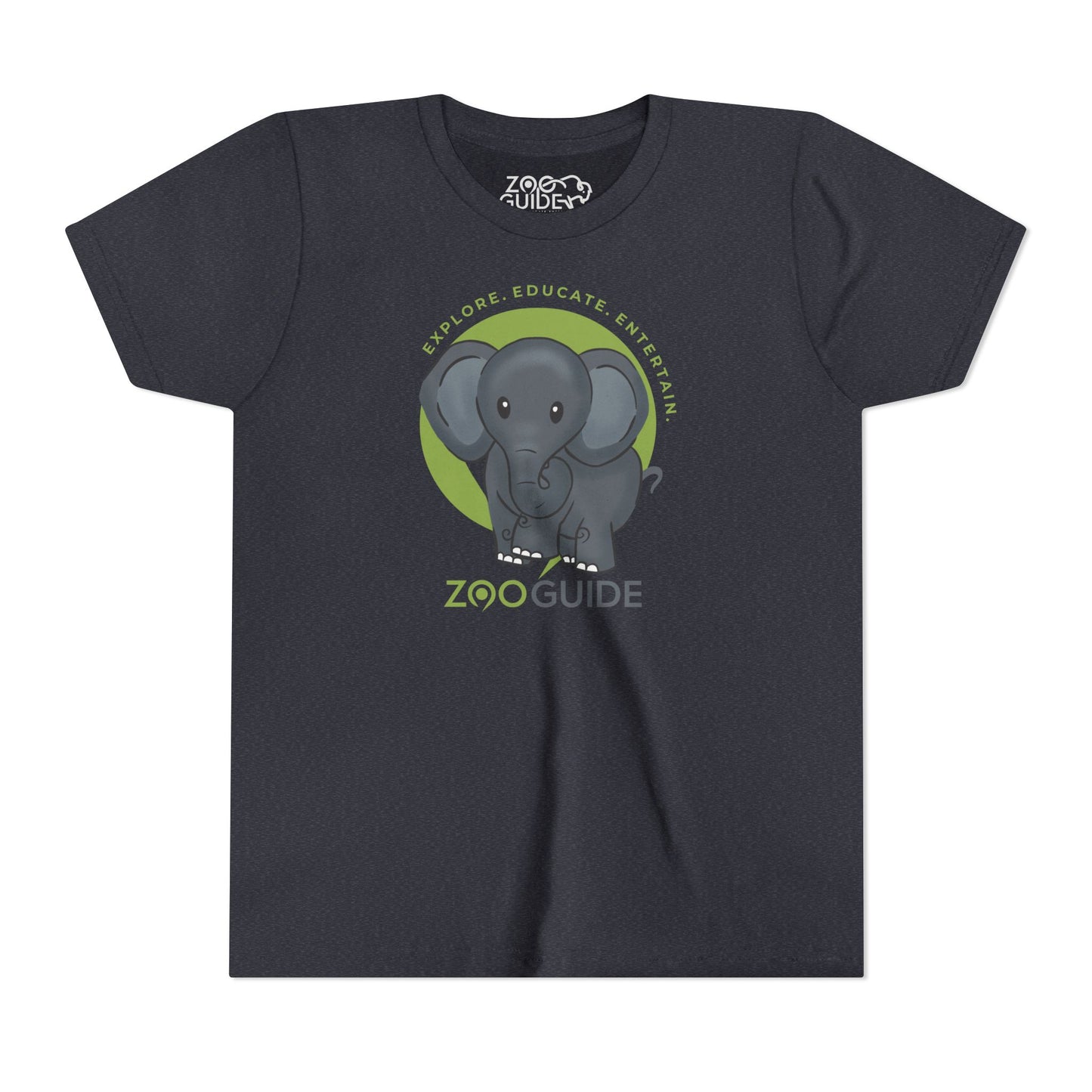 African Elephant in Zoo Guide™ Waypoint Icon Youth Tee Shirt by Zoo Guide™