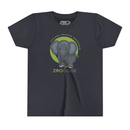 African Elephant in Zoo Guide™ Waypoint Icon Youth Tee Shirt by Zoo Guide™