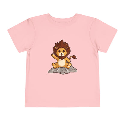 African Lion Kawaii Style Toddler Tee Shirt by Zoo Guide™