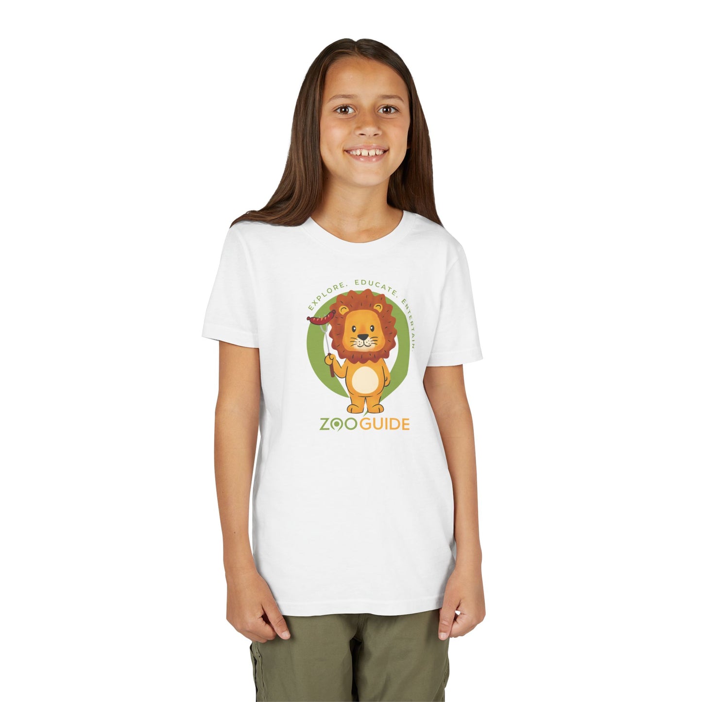 African Lion Grill Master in Zoo Guide™ Waypoint Icon Youth Tee Shirt by Zoo Guide™