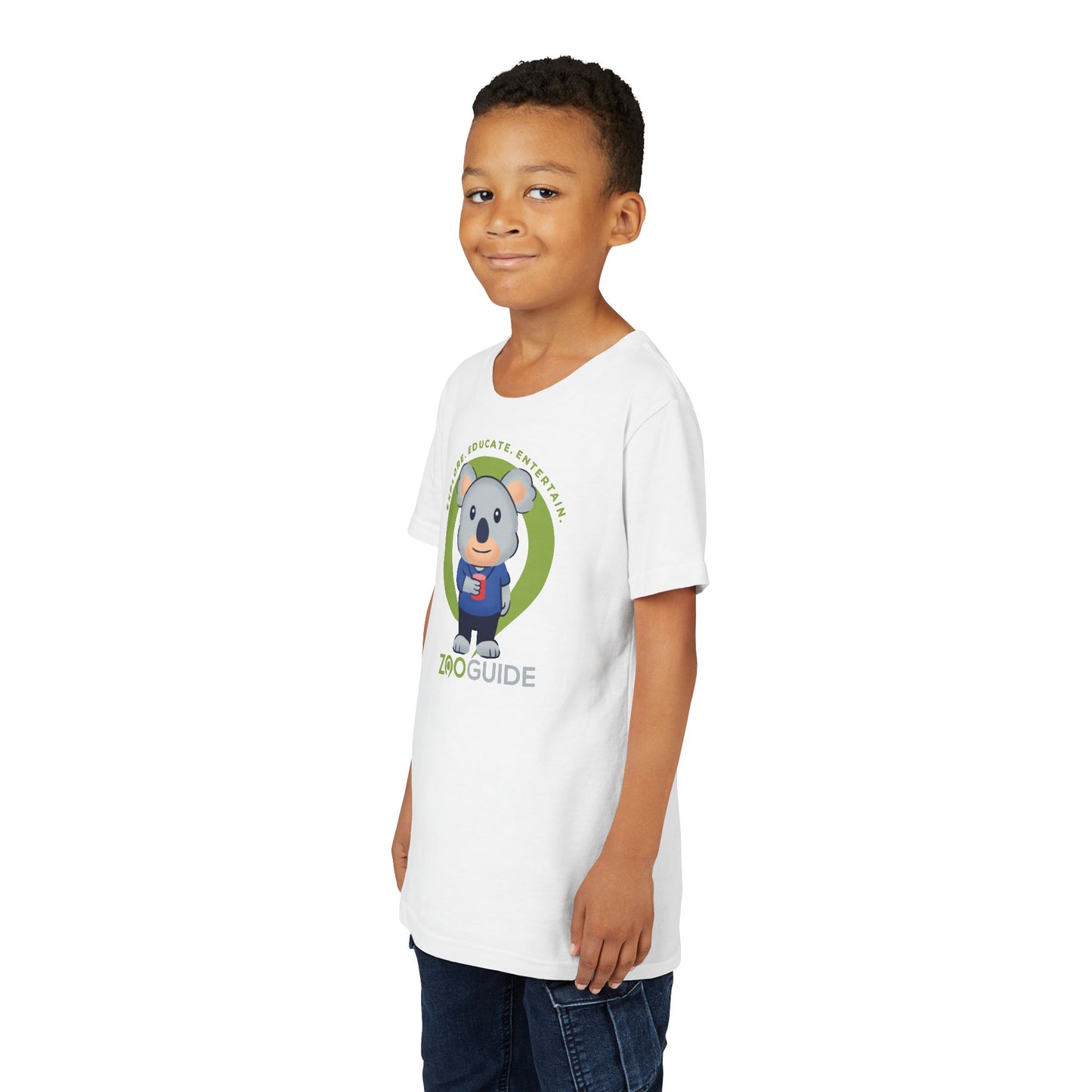 Koala with Cup in Zoo Guide™ Waypoint Icon Youth Tee Shirt by Zoo Guide™