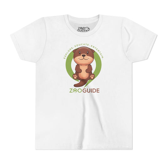 Asian Small Clawed Otter in Zoo Guide™ Waypoint Icon Youth Tee Shirt by Zoo Guide™